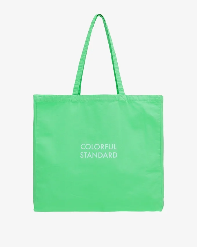Tote bag en coton bio - Vert printemps