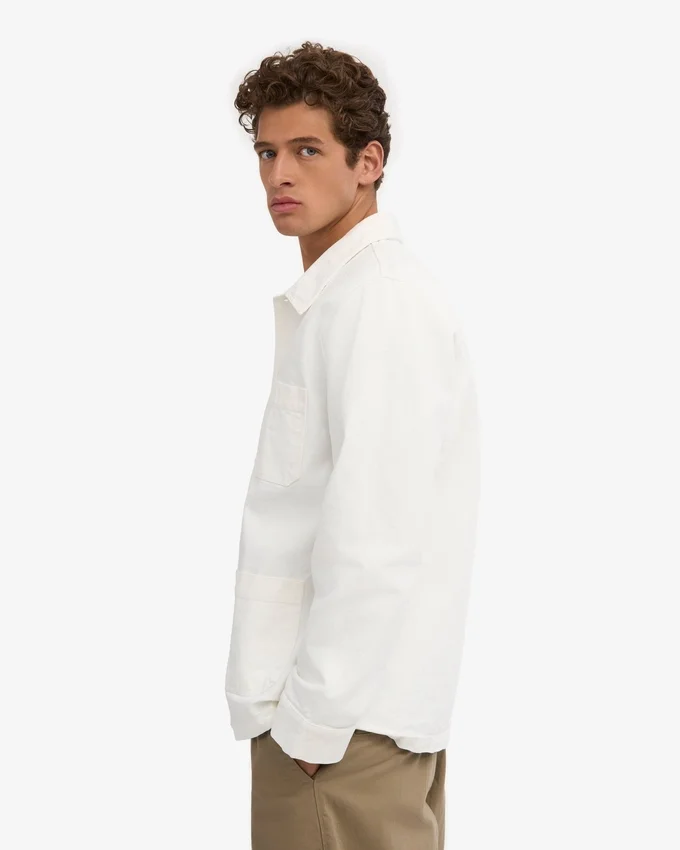 Veste de travail bio - Blanc optique