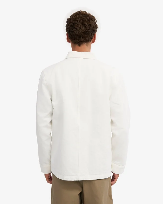 Veste de travail bio - Blanc optique