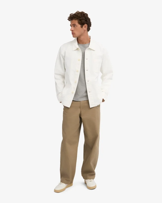 Veste de travail bio - Blanc optique