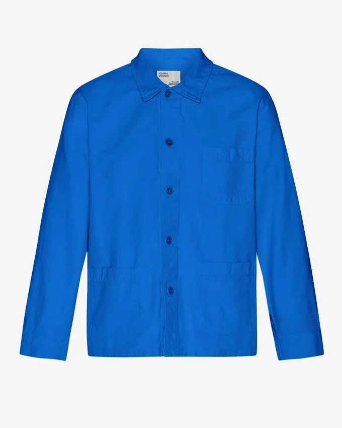 Veste de travail bio - Bleu Pacifique