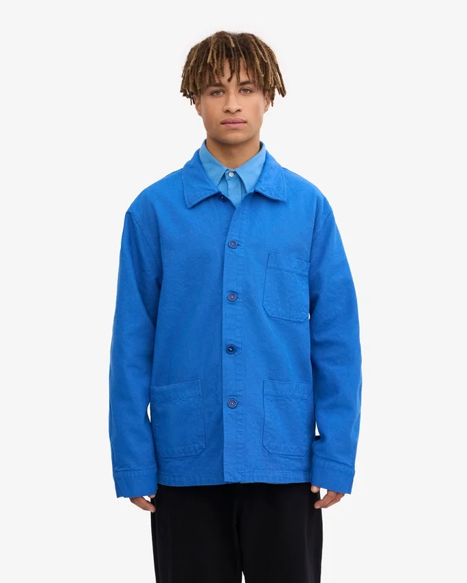 Veste de travail bio - Bleu Pacifique