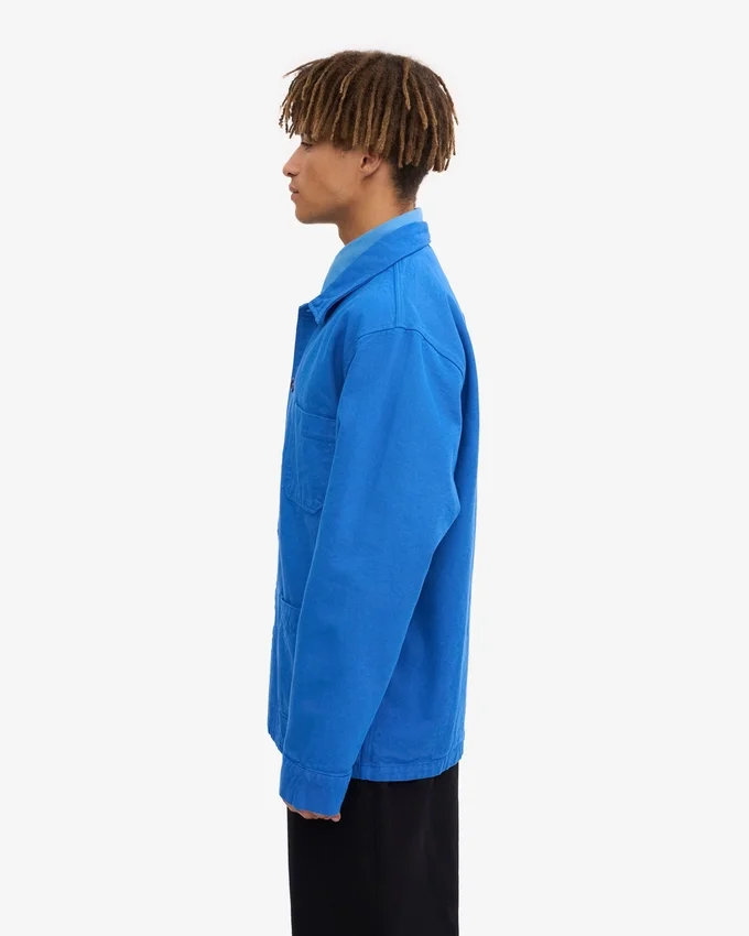 Veste de travail bio - Bleu Pacifique