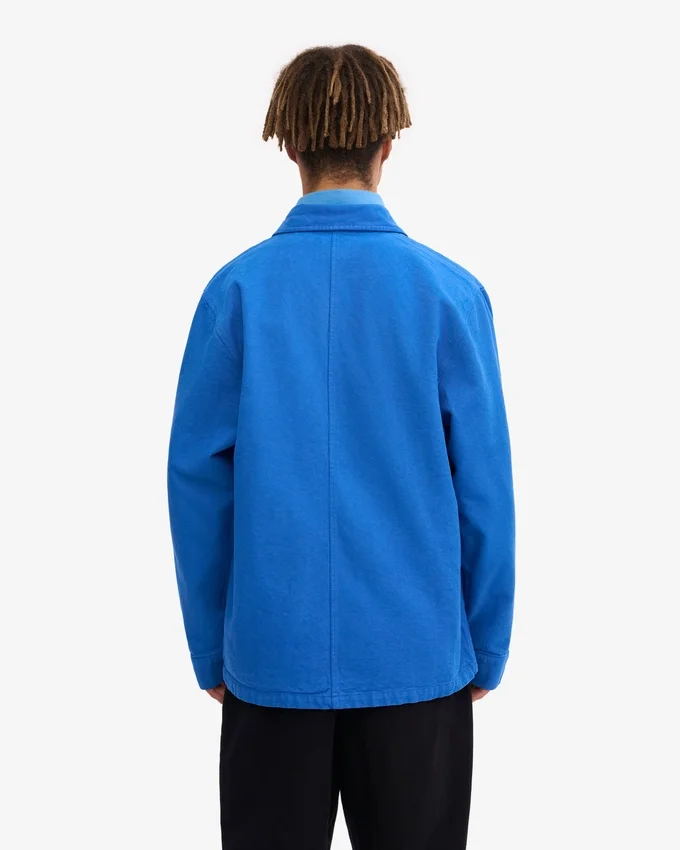 Veste de travail bio - Bleu Pacifique