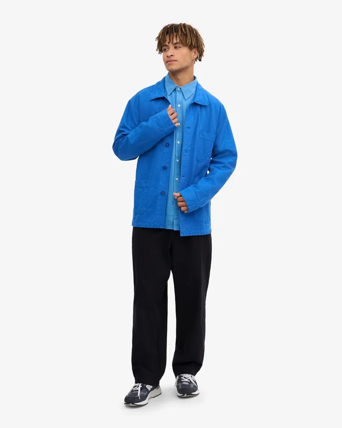 Veste de travail bio - Bleu Pacifique