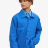 Veste de travail bio - Bleu Pacifique