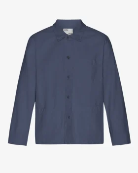 Veste de travail bio - Bleu pétrole