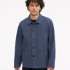 Veste de travail bio - Bleu pétrole