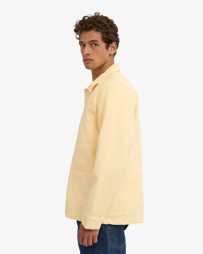 Veste de travail bio - Jaune pâle