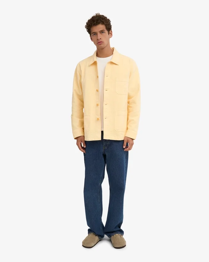 Veste de travail bio - Jaune pâle