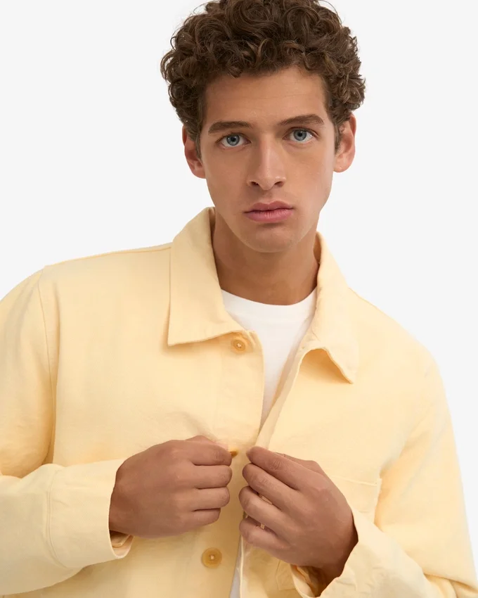 Veste de travail bio - Jaune pâle