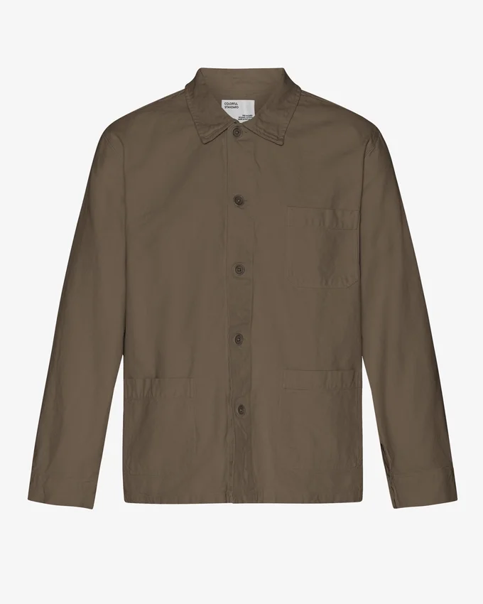 Veste de travail bio - Marron cèdre