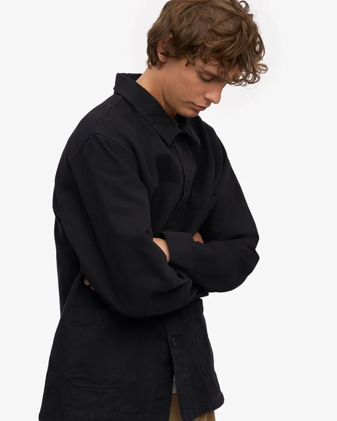 Veste de travail bio - Noir intense