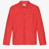 Veste de travail bio - Rouge mandarine