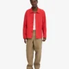 Veste de travail bio - Rouge mandarine