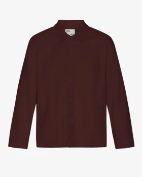 Veste de travail bio - Rouge sang de bœuf