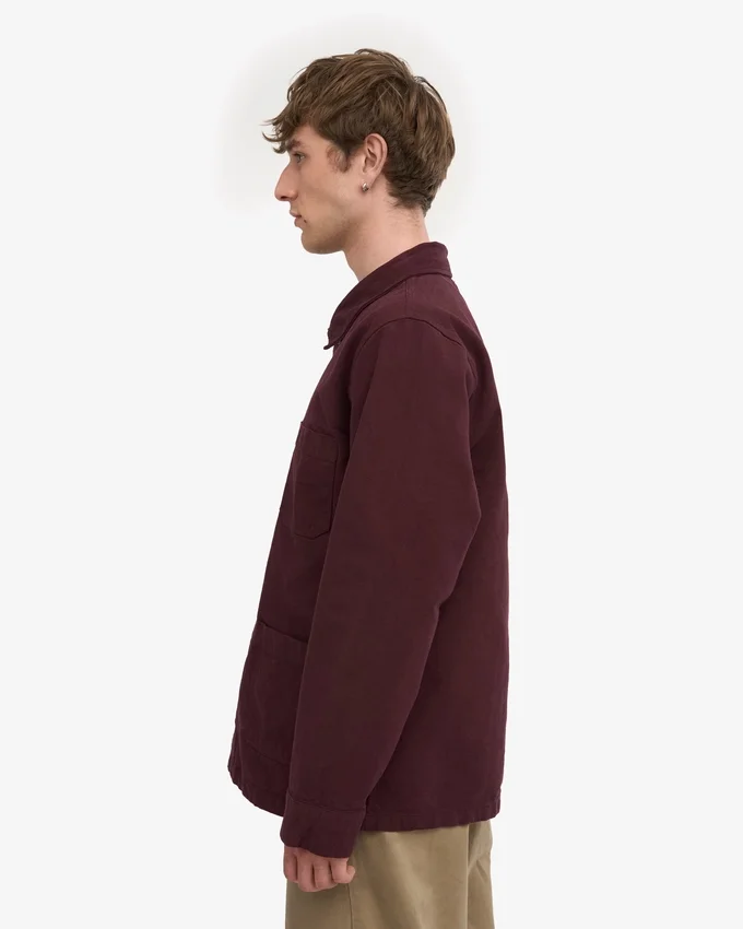 Veste de travail bio - Rouge sang de bœuf