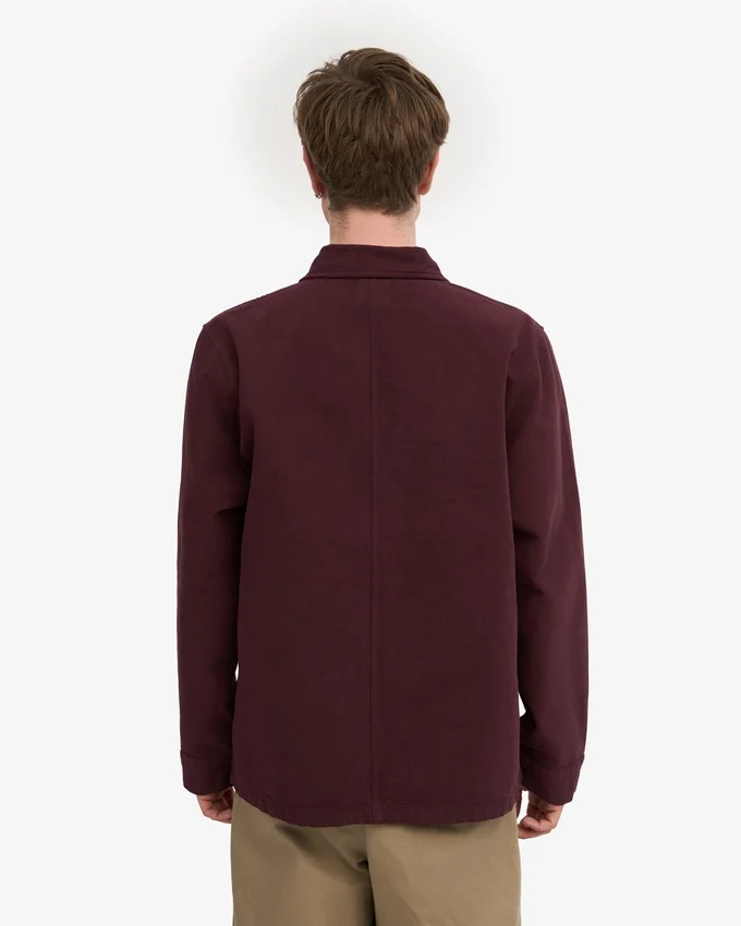 Veste de travail bio - Rouge sang de bœuf
