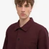 Veste de travail bio - Rouge sang de bœuf
