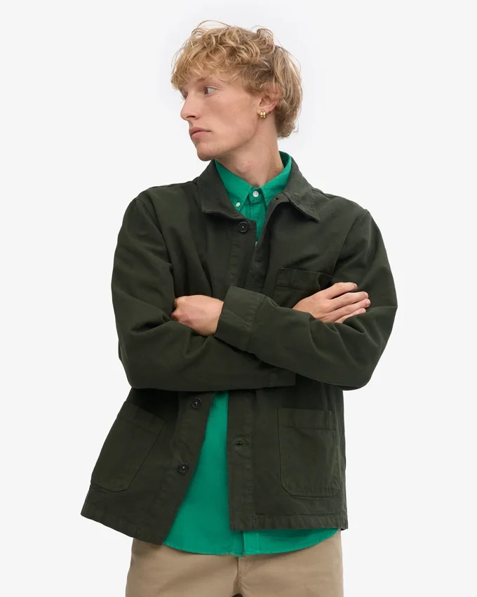 Veste de travail bio - Vert chasseur
