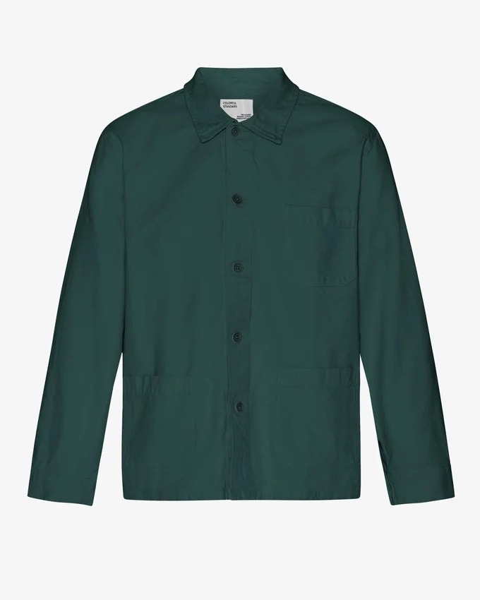 Veste de travail bio - Vert océan