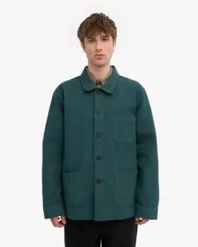 Veste de travail bio – Vert océan
