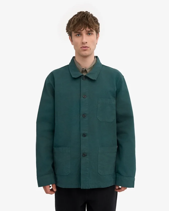 Veste de travail bio - Vert océan