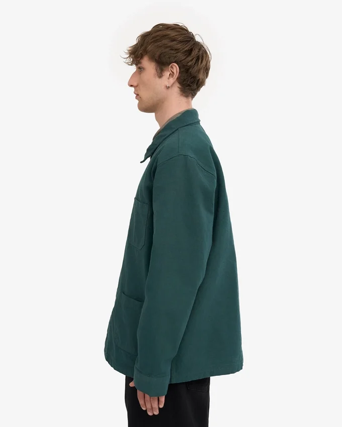 Veste de travail bio - Vert océan
