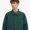 Veste de travail bio - Vert océan