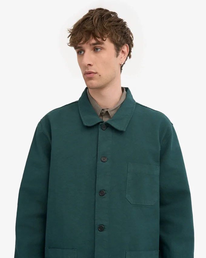 Veste de travail bio - Vert océan