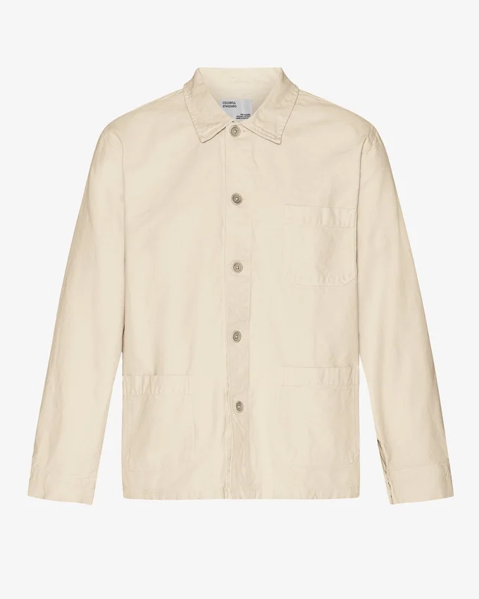 Veste de travail en coton bio - Blanc ivoire