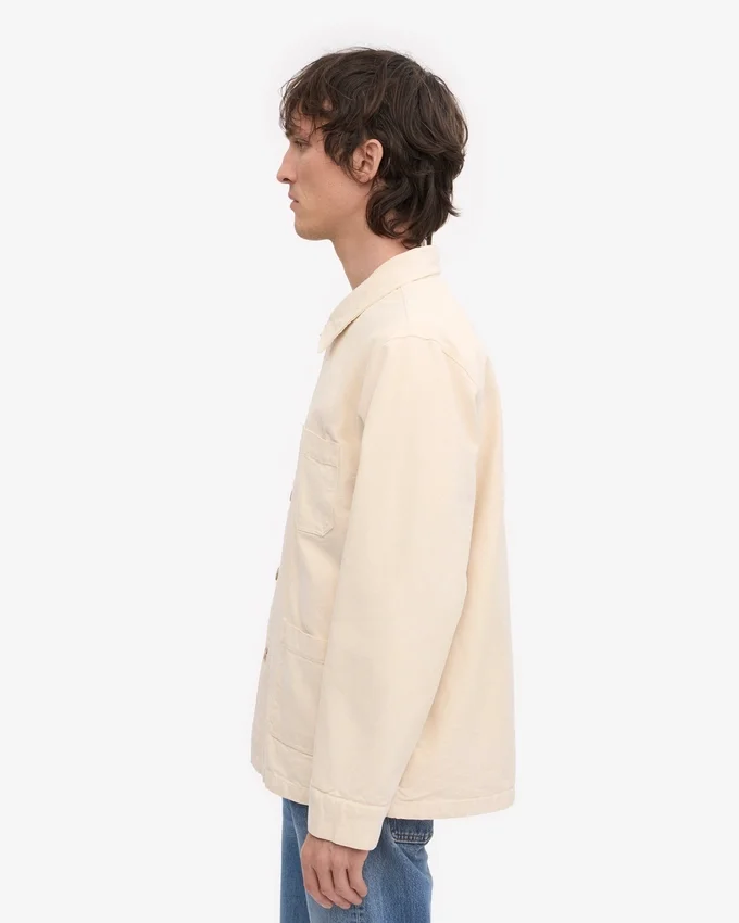 Veste de travail en coton bio - Blanc ivoire