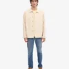 Veste de travail en coton bio - Blanc ivoire