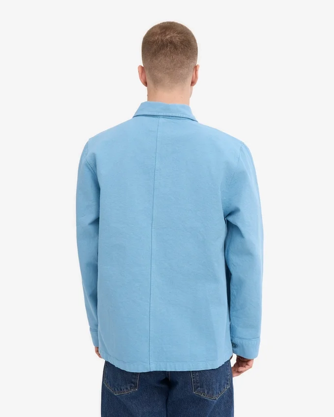 Veste de travail en coton bio - Bleu bord de mer