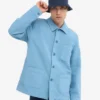 Veste de travail en coton bio - Bleu bord de mer