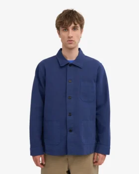 Veste de travail en coton bio – Bleu marine