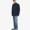 Veste de travail en coton bio - Bleu marine