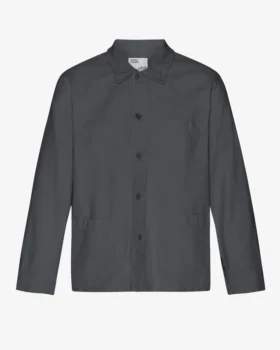 Veste de travail en coton bio - Gris lave