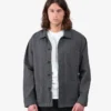 Veste de travail en coton bio - Gris lave