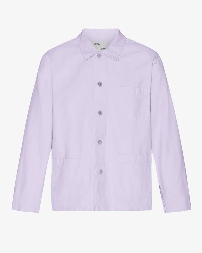 Veste de travail en coton bio - Lavande pâle