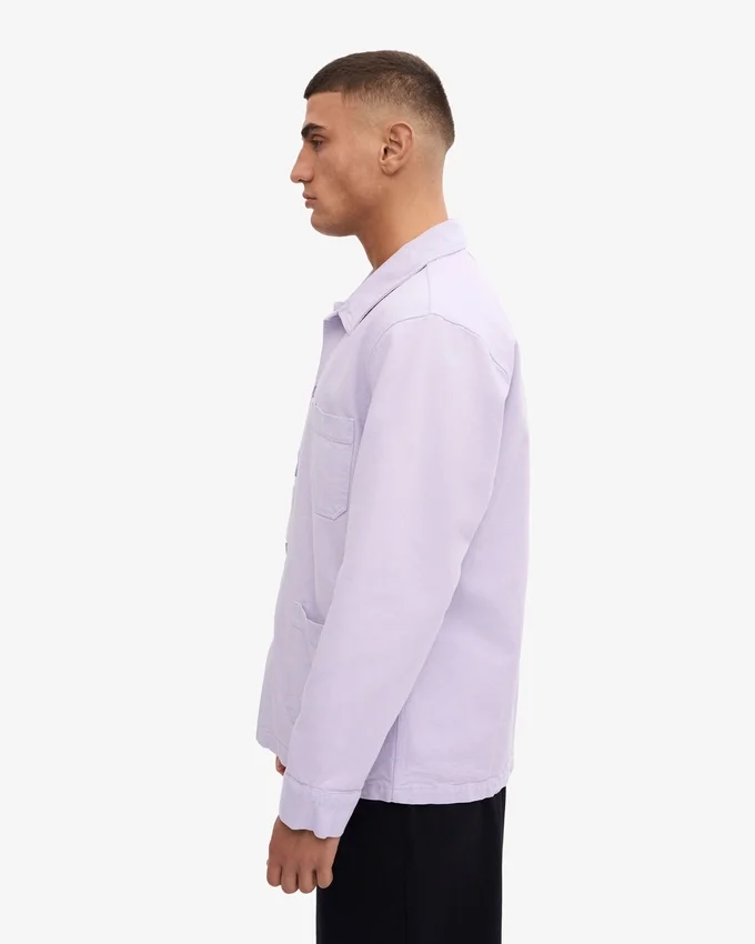 Veste de travail en coton bio - Lavande pâle