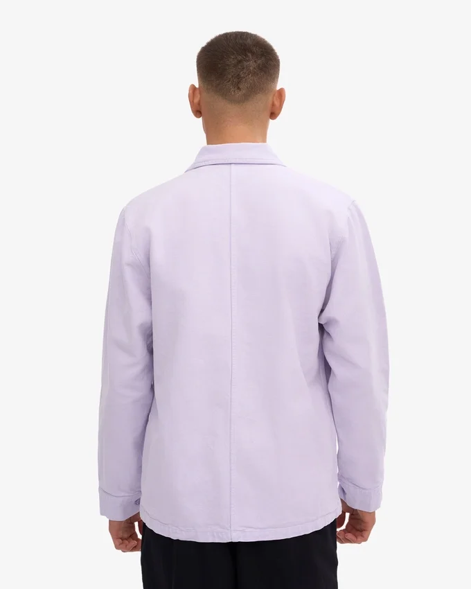 Veste de travail en coton bio - Lavande pâle