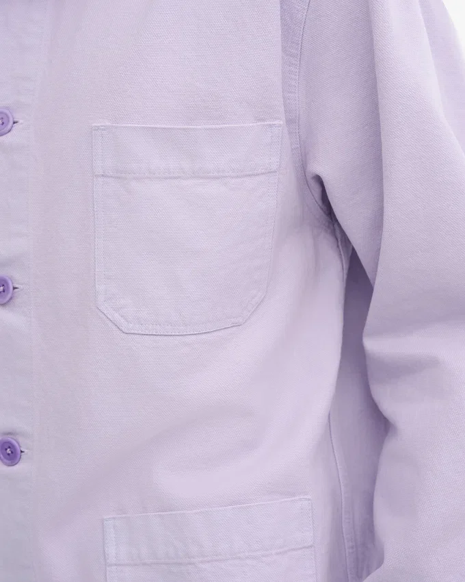 Veste de travail en coton bio - Lavande pâle