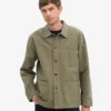 Veste de travail en coton bio - Olive poussiéreux