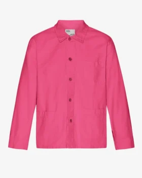 Veste de travail en coton bio - Rose bubble-gum