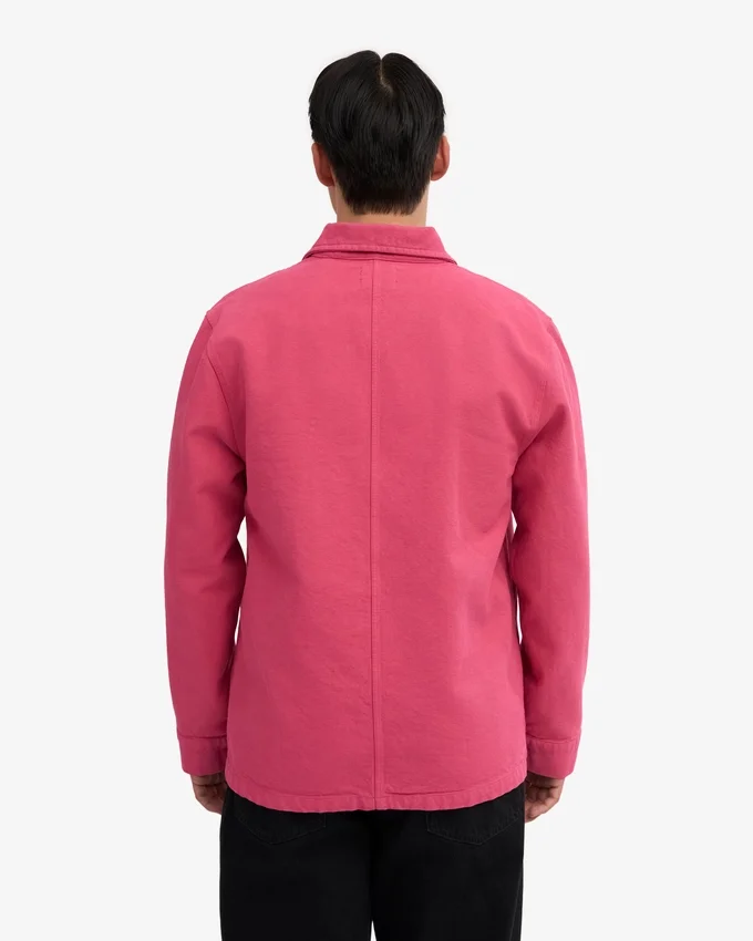Veste de travail en coton bio - Rose bubble-gum