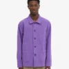 Veste de travail en coton bio - Violet ultra