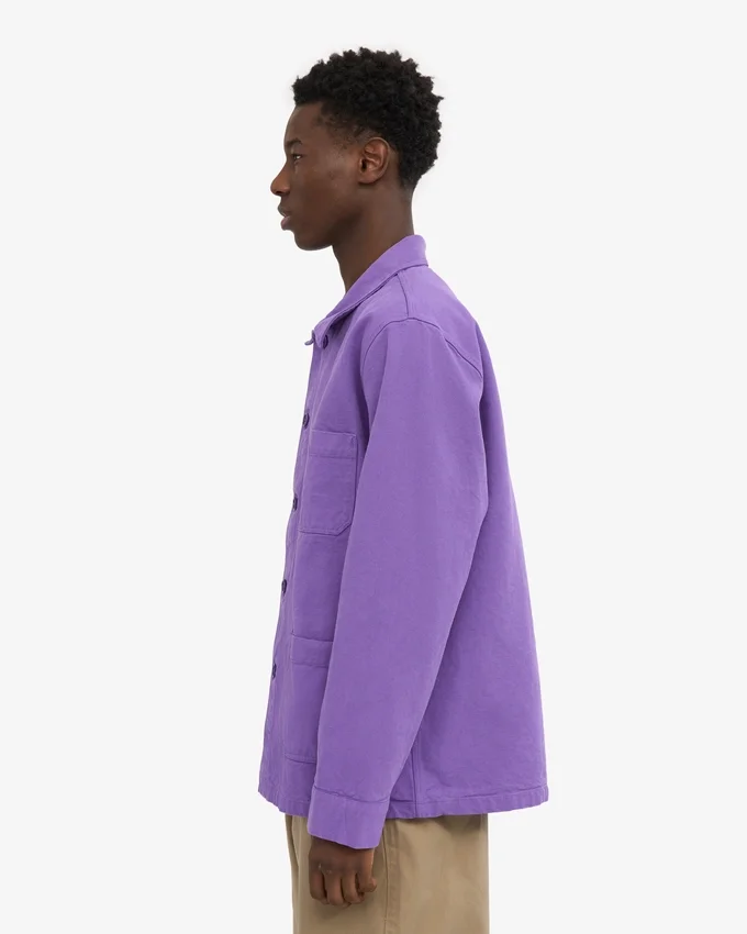 Veste de travail en coton bio - Violet ultra