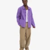 Veste de travail en coton bio - Violet ultra